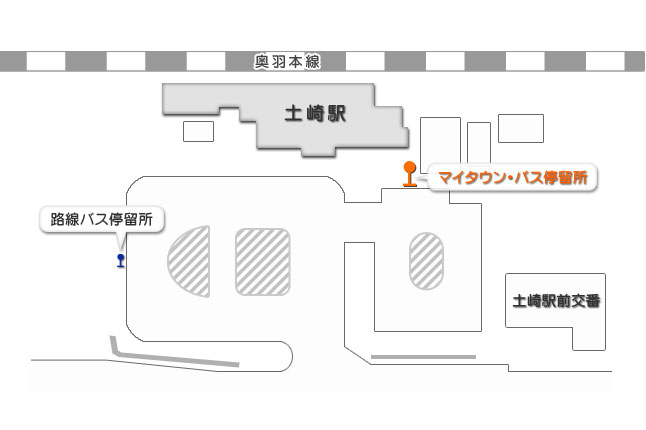 土崎駅バスのりば