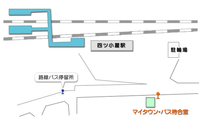 四ツ小屋駅バスのりば