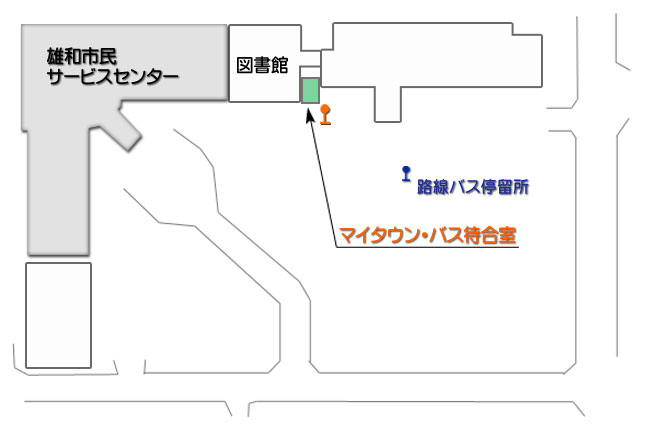 雄和市民サービスセンターバスのりば